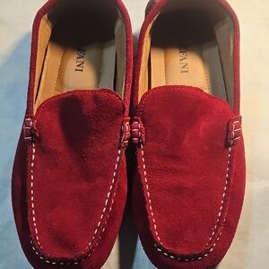 Alfani Leather Red Suede Men's Loafers